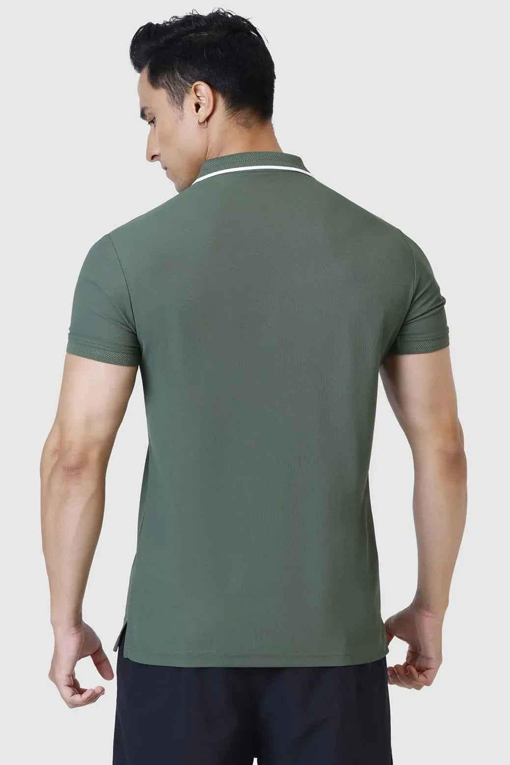 Stride Polo T-shirt Olive