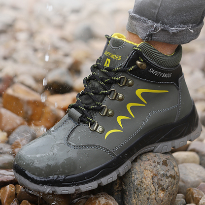 Steel Cap Safety Work Boots Industrial Puncture-Resistant Waterproof Shoes - ShopHub