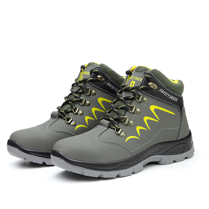 Steel Cap Safety Work Boots Industrial Puncture-Resistant Waterproof Shoes - ShopHub