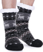 4 Pairs Mens Slipper Fuzzy Socks Winter Super Warm Soft Socks with Grippers dealonline.co.nz
