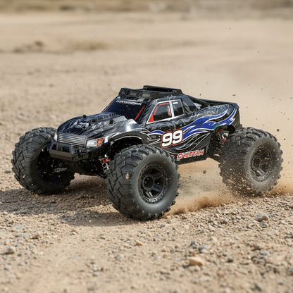 High-speed 4WD RC Truggy off-road vehicle, 1:10 scale, with rugged tires and vibrant design from dealonline.co.nz