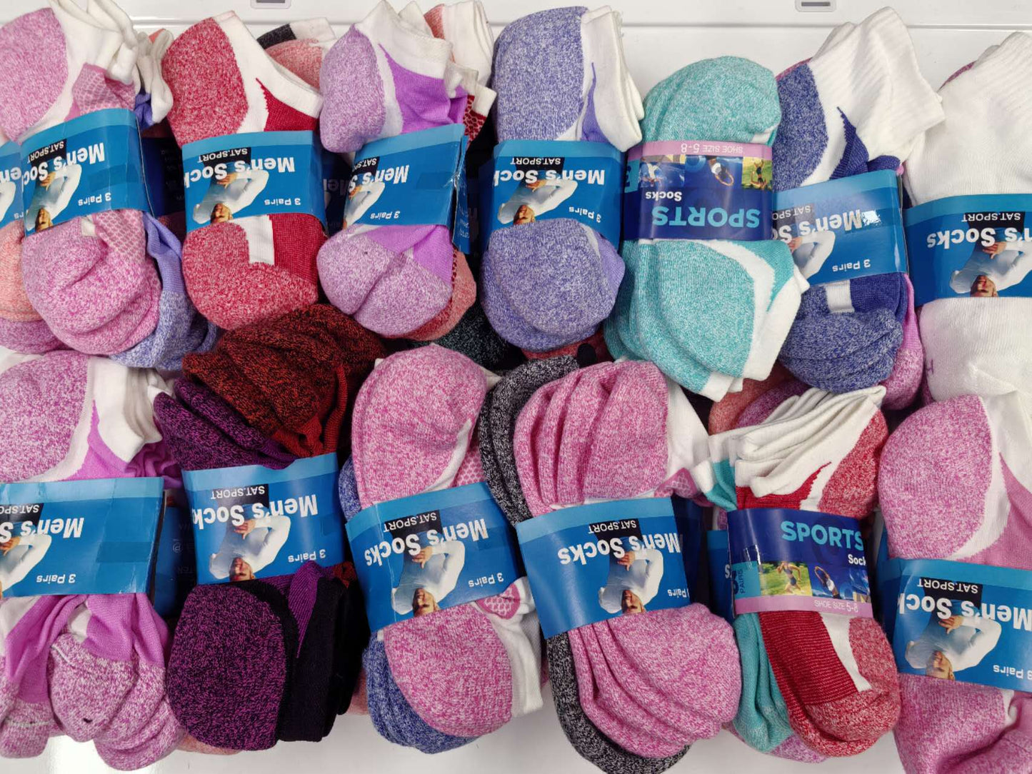 12 pairs Breathable Ankle Compression Sports Socks Size 6-10 Random Bulk Sale dealonline.co.nz