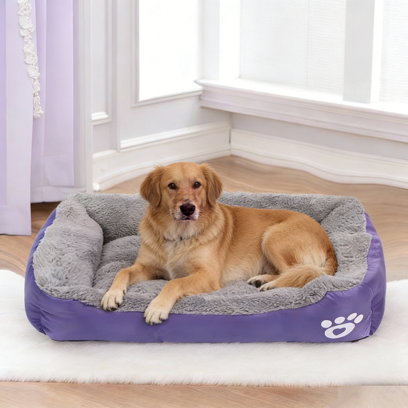 Colourful Calming Dog Bed Warming Washable XXL 95cm