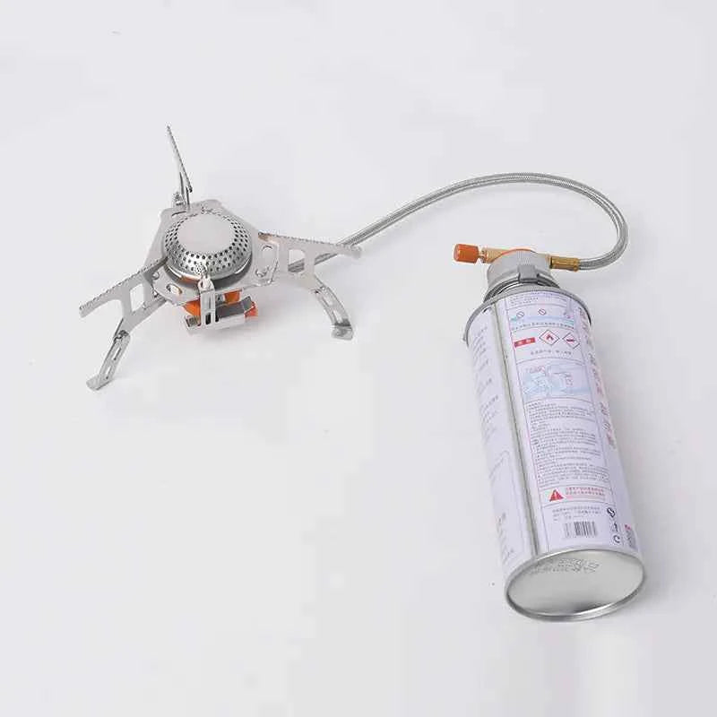 Portable Butane Camping Stove - 3500W Stainless Steel Foldable Burner | Lightweight Outdoor Cooking