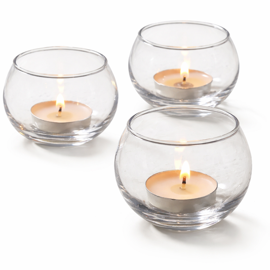 Frankly Cotton Tea Light Sand With Candle  6.2 X 4.9Cm Nest & Stem Homewares
