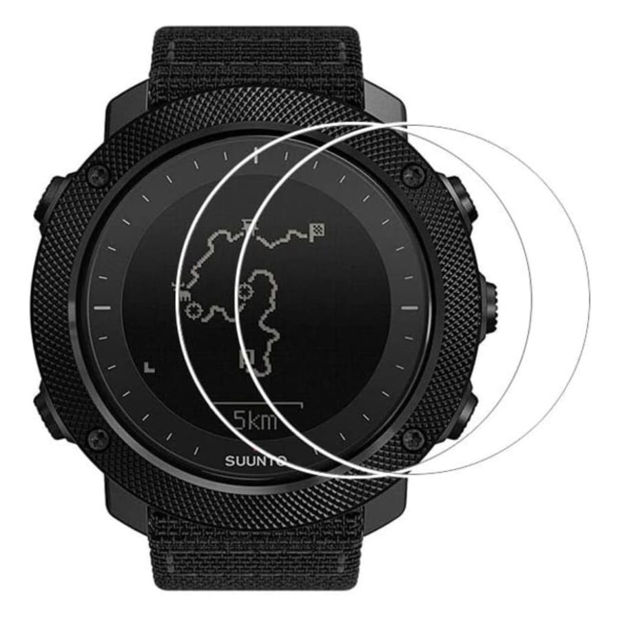 Suunto Traverse Alpha watch case with screen protector, designed for 2016 model, providing protection and durability for the smartwatch.