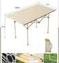 120 cm Portable Folding Camping Table – Roll-Up Outdoor Cooking & Picnic Table ECOTREK