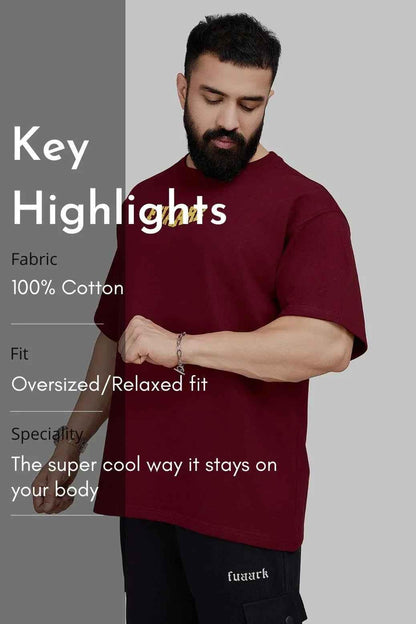 Trendsetter Oversized T-shirt Maroon