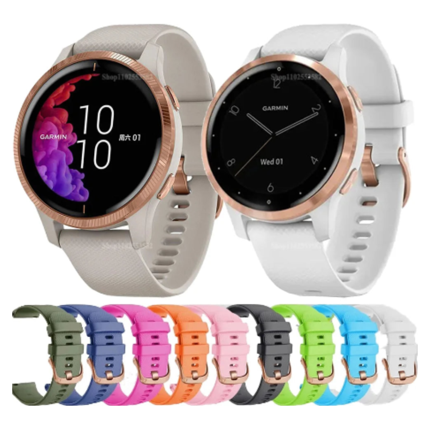 Silicone Replacement Strap for the Garmin Venu 3S Series (available in 10 colours) Habicare