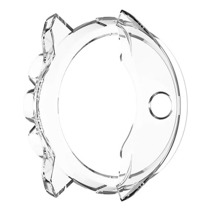 Transparent protective case for Suunto 9 watch, clear watch case by That Watch Shop, offers screen and bezel protection.