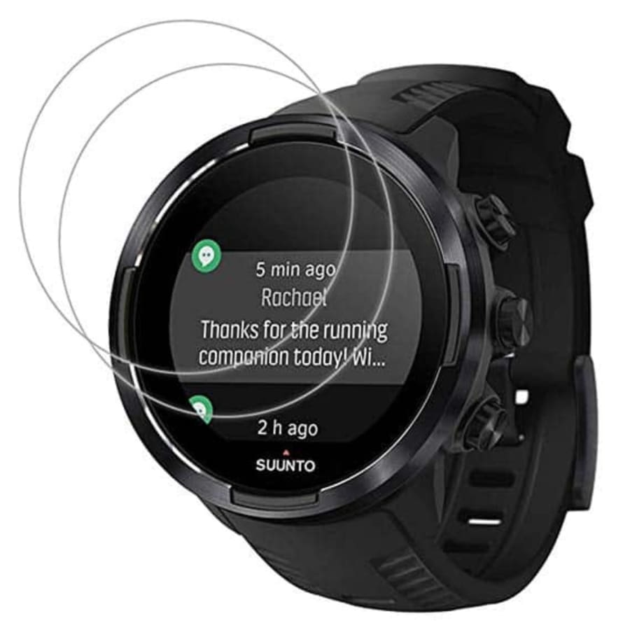 Clear screen protector for Suunto 9 Baro watch case, providing protection and durability for smartwatch screens.
