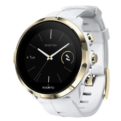 Clear protective watch case for Suunto Spartan Sport Wrist HR, made by That Watch Shop, shown on a fitness watch.