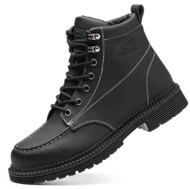 Steel Toe Anti-Smash & Puncture-Resistant Safety Shoes - Men's Work Footwear