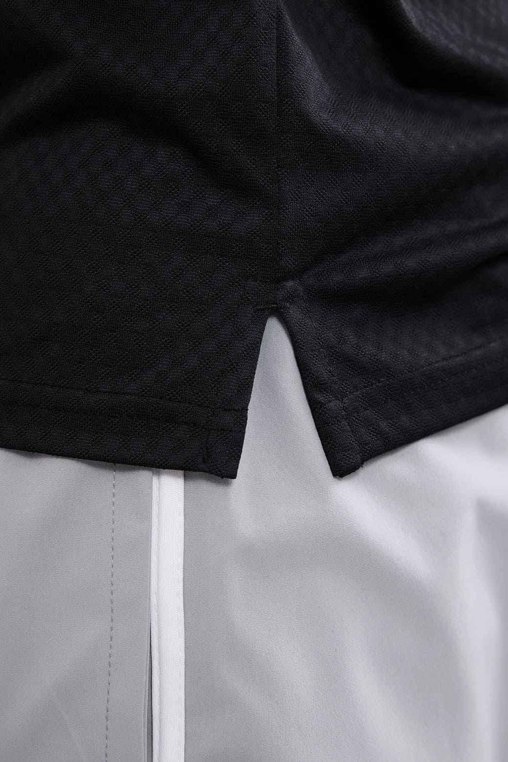 Wave Polo T-shirt Black