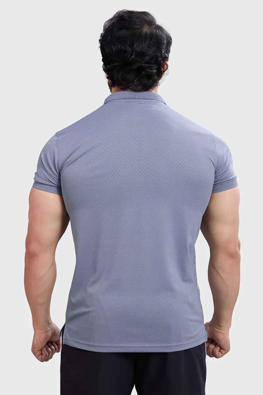 Wave Polo T-shirt Grey