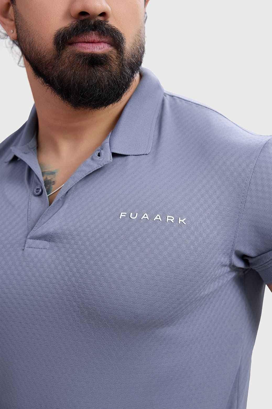 Wave Polo T-shirt Grey