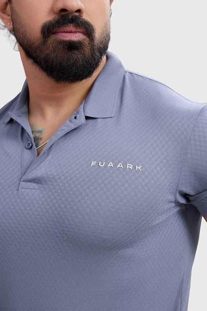 Wave Polo T-shirt Grey