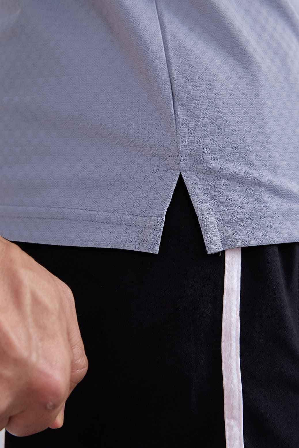 Wave Polo T-shirt Grey
