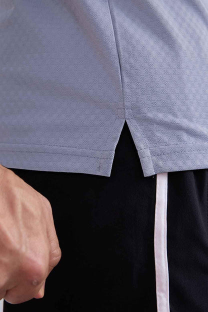 Wave Polo T-shirt Grey