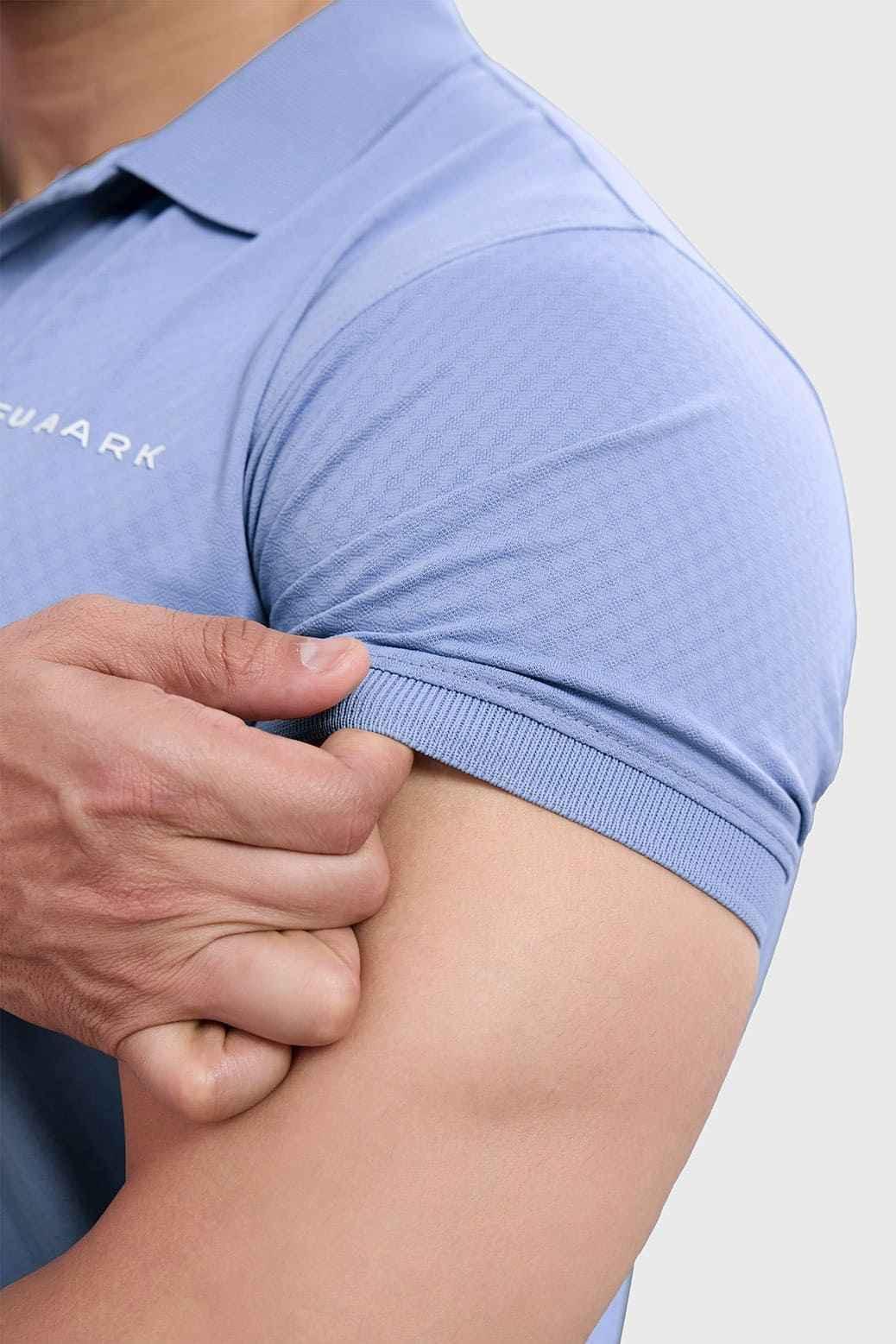 Wave Polo T-shirt Light Blue