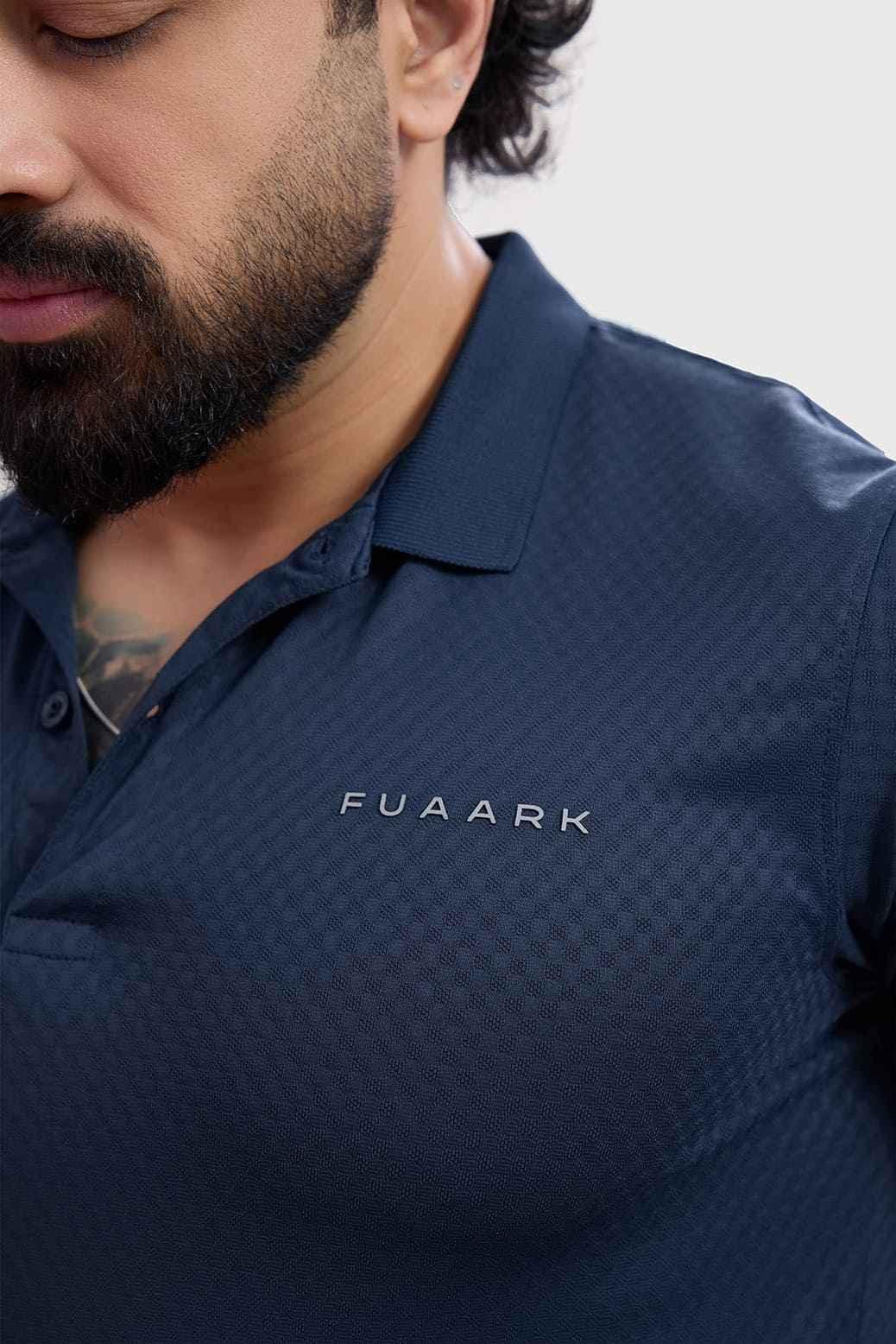 Wave Polo T-shirt Navy