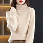 Women's 100% Merino Wool High Neck Sweater Top