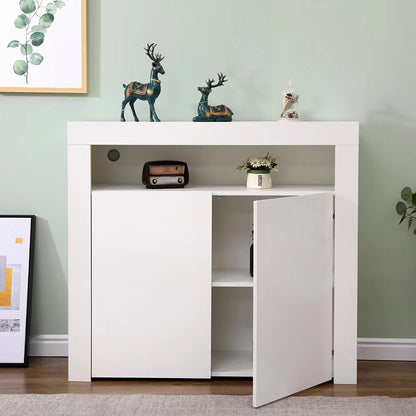 Panana' 2-door Side Cabinet with LED light (7colors) sue-e furniture