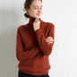 Women's 100% Merino Wool Turtleneck Sweater - Slim Fit, High Neck | Autumn Winter Layering