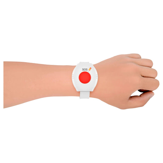 Wireless Caregiver Pager with SOS Call Button Watch.