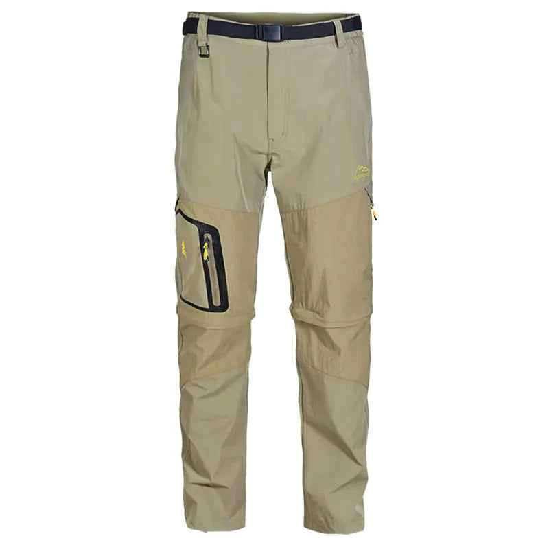Quick-Drying Detachable Men's Hiking Pants - Convertible Zip-Off Shorts