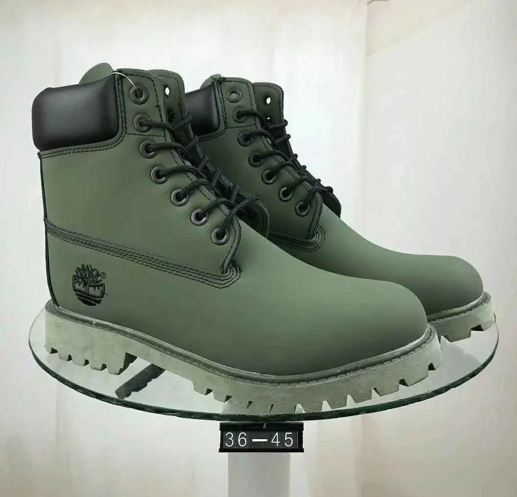 Classic Leather Work Boots - Durable Cowhide Waterproof Boots for Men and Women | Outdoor Hiking