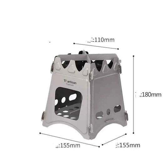 Widesea Portable Camping Wood Stove - Foldable Outdoor Cooking Stove for Camping & Hiking