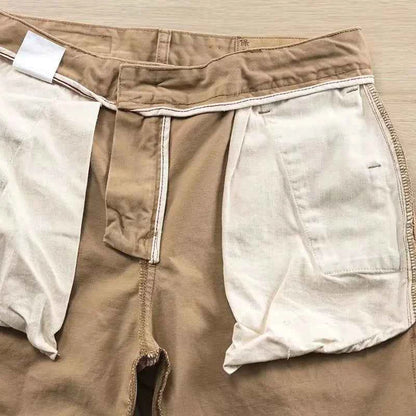 Men's Casual Loose Fit Cotton Cargo Pants - Heavy Duty Work Pants | Spring & Autumn