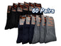 WHOLESALE - Business Socks Crew Socks Plain Dress Socks  (60 Pairs) dealonline.co.nz