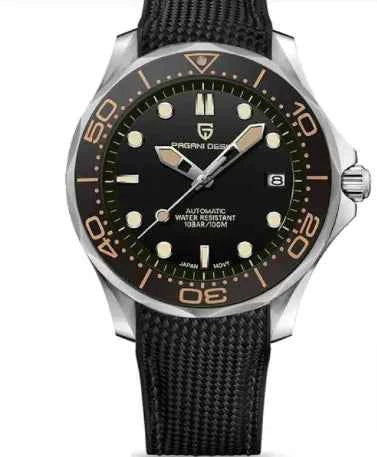 Chrono Edge Waterproof Luminous Watch - 100M Water Resistant with Leather & Steel Strap Options | Men's Timepiece