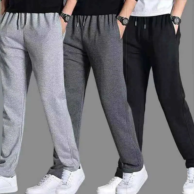 Men's Oversized Cotton Casual Knit Sweatpants - Relaxed Fit Joggers