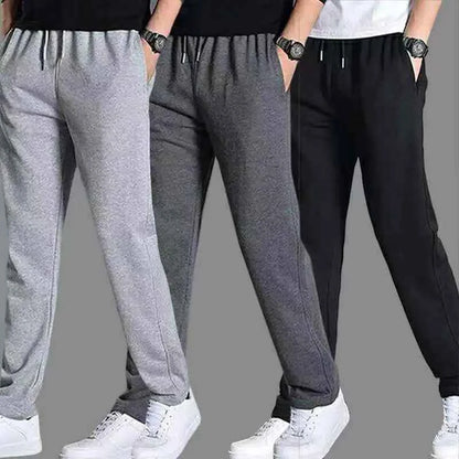 Men's Oversized Cotton Casual Knit Sweatpants - Relaxed Fit Joggers