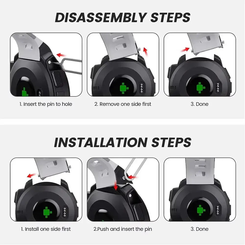 Soft Silicone Strap for the Garmin Instinct 1/2/Solar/Tactical Series (available in 5 colours) Habicare