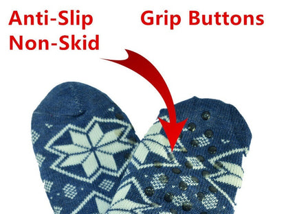 (3 Pairs) THERMAL FLEECE- LINED FUZZY COSY SOCKS dealonline.co.nz