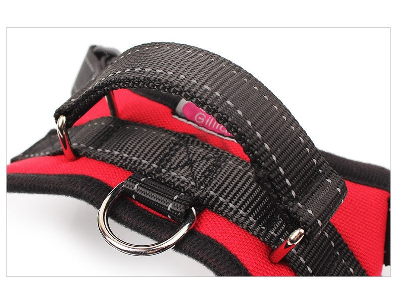 Dog Harness Set Pet Adjustable Chest Strap Walking Collar Vest dealonline.co.nz