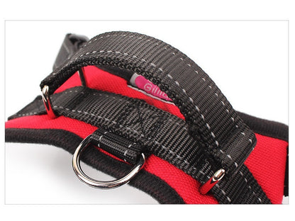 Dog Harness Set Pet Adjustable Chest Strap Walking Collar Vest dealonline.co.nz