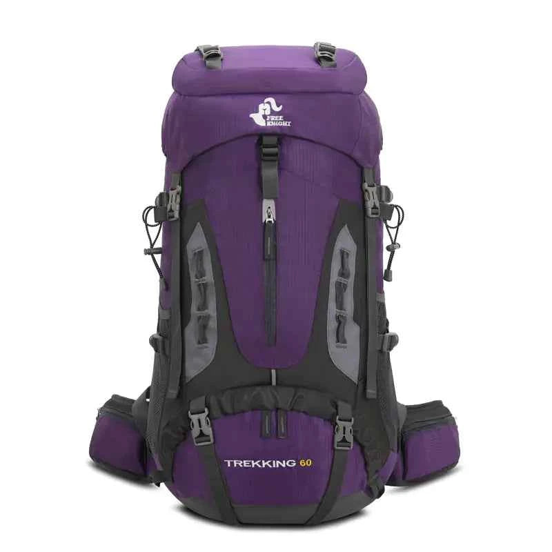 60L Hiking Backpack with Rain Cover for Outdoor Use