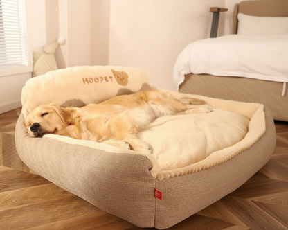 Large 120cm dealonline.co.nz dog couch with thick, warm, super large dog bed for comfort and cozy rest.