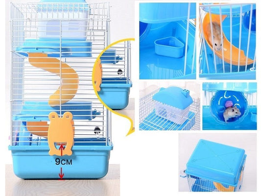 3 Tiers Gorgeous Hamster Mouse Cage pet toy Storey Fantasia Cage Castle - Pink dealonline.co.nz