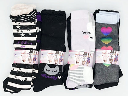 36 pairs Toddler Kids Plain Cartoon Ribbed Socks dealonline.co.nz