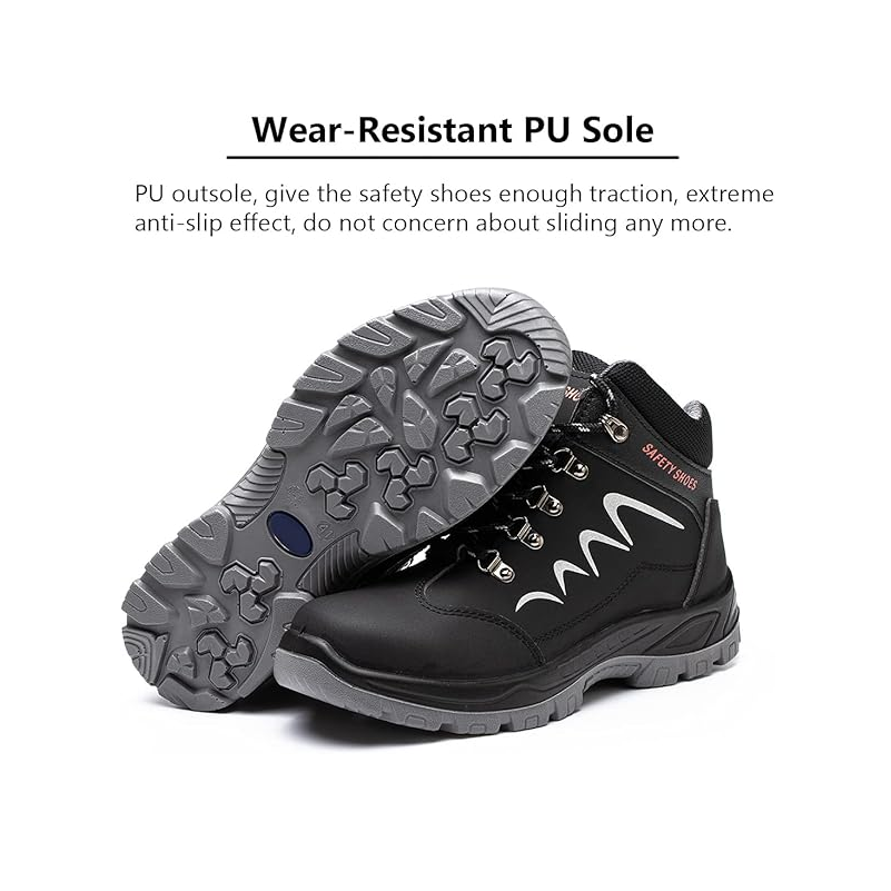Work Safety Shoes Breathable Steel Cap Industrial Lightweight Construction - ShopHub