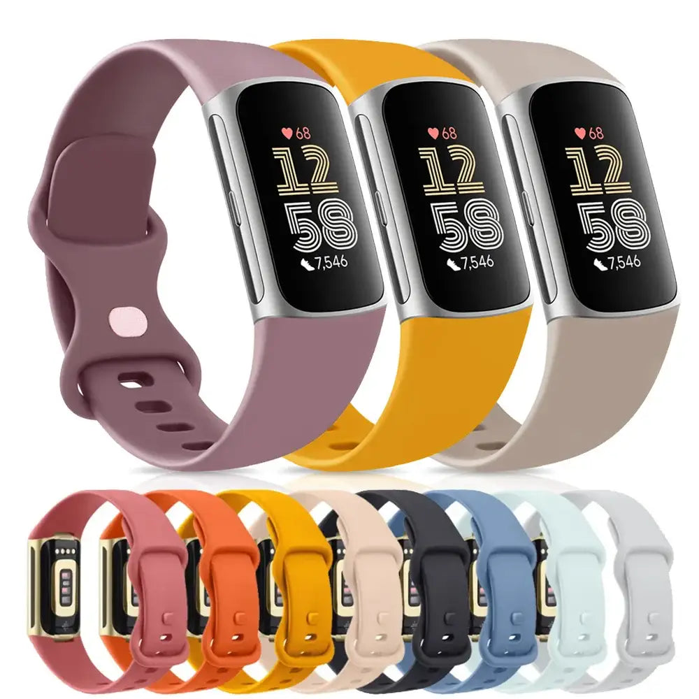 Adjustable Strap for the Fitbit Charge 5/6 (2 sizes & 19 colours available) Habicare