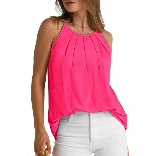 Airy Pleated Cami Top for Women
