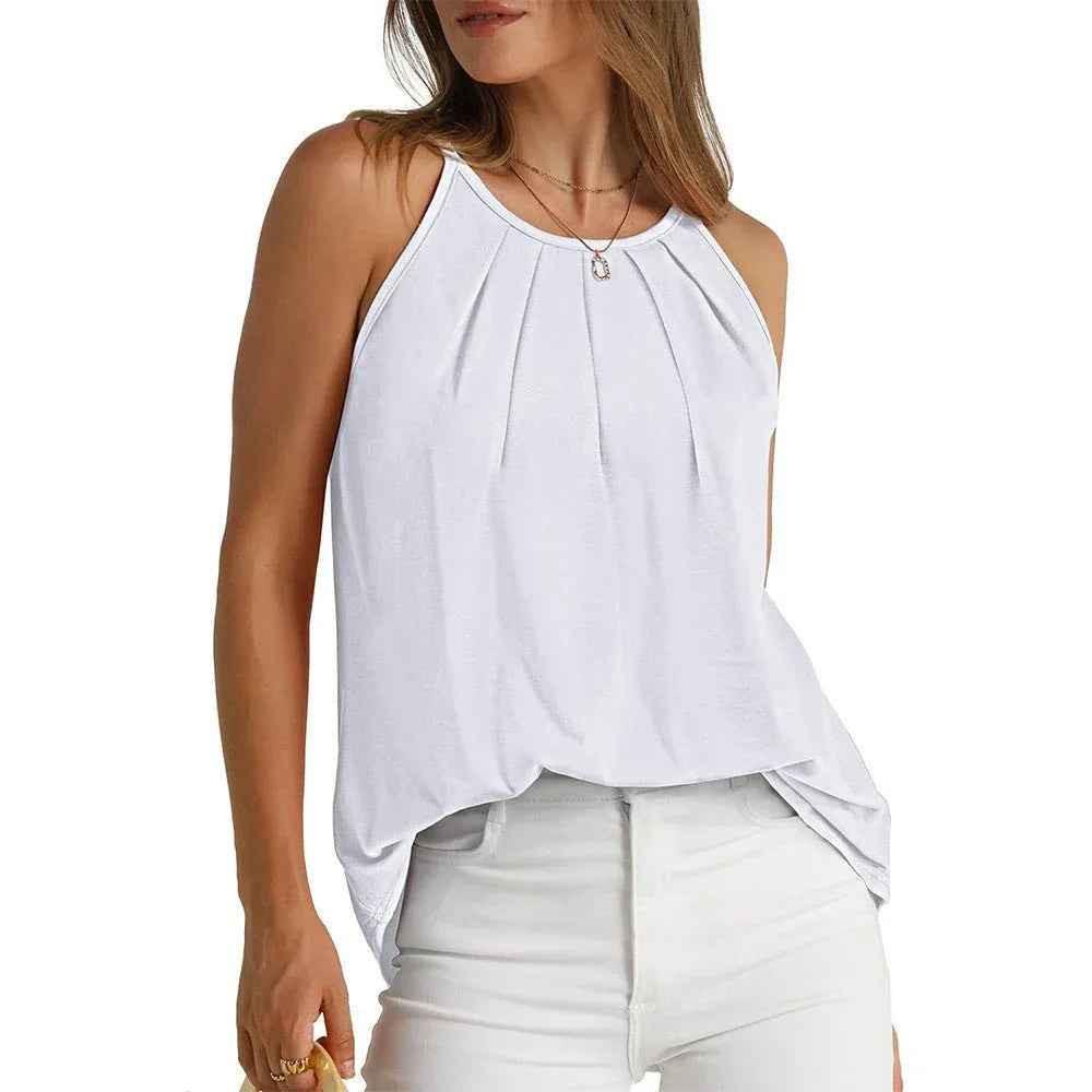 Airy Pleated Cami Top for Women