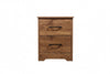 Althea' Walnut Color BedSide Table